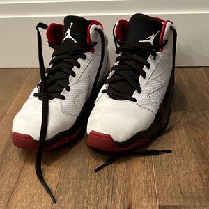 Nike Jordan Athletic Shoes - White, Black, Red